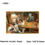 miHoYo Genshin Impact Faruzan Alhaitham Kaveh Badge Pendant Colored Paper Game Accessories